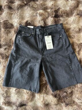 Zara Women's Black Denim Jean Shorts